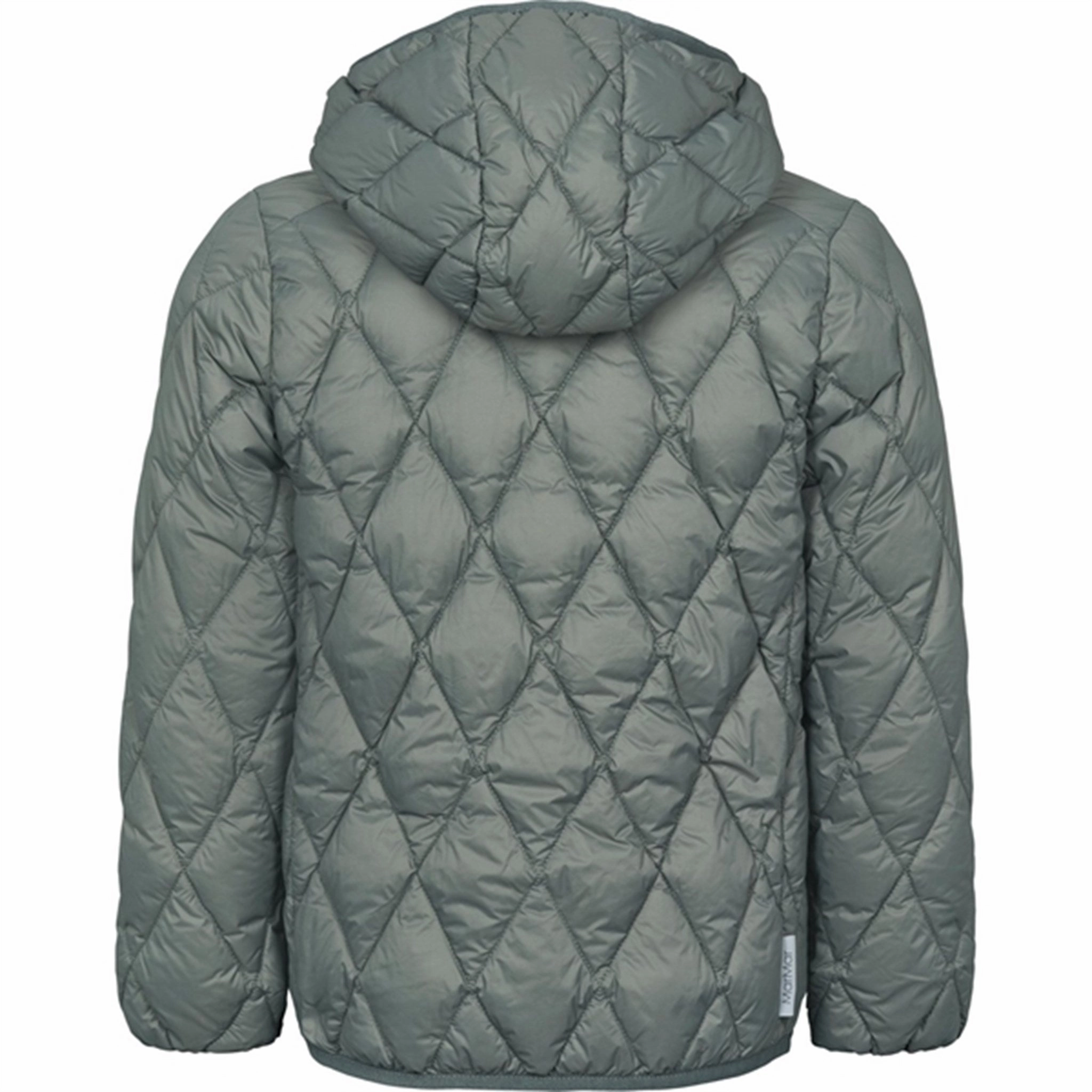 LaserCut Vents Camo Print MarMar Owen Light Puffer Down Jacket Greyish Green