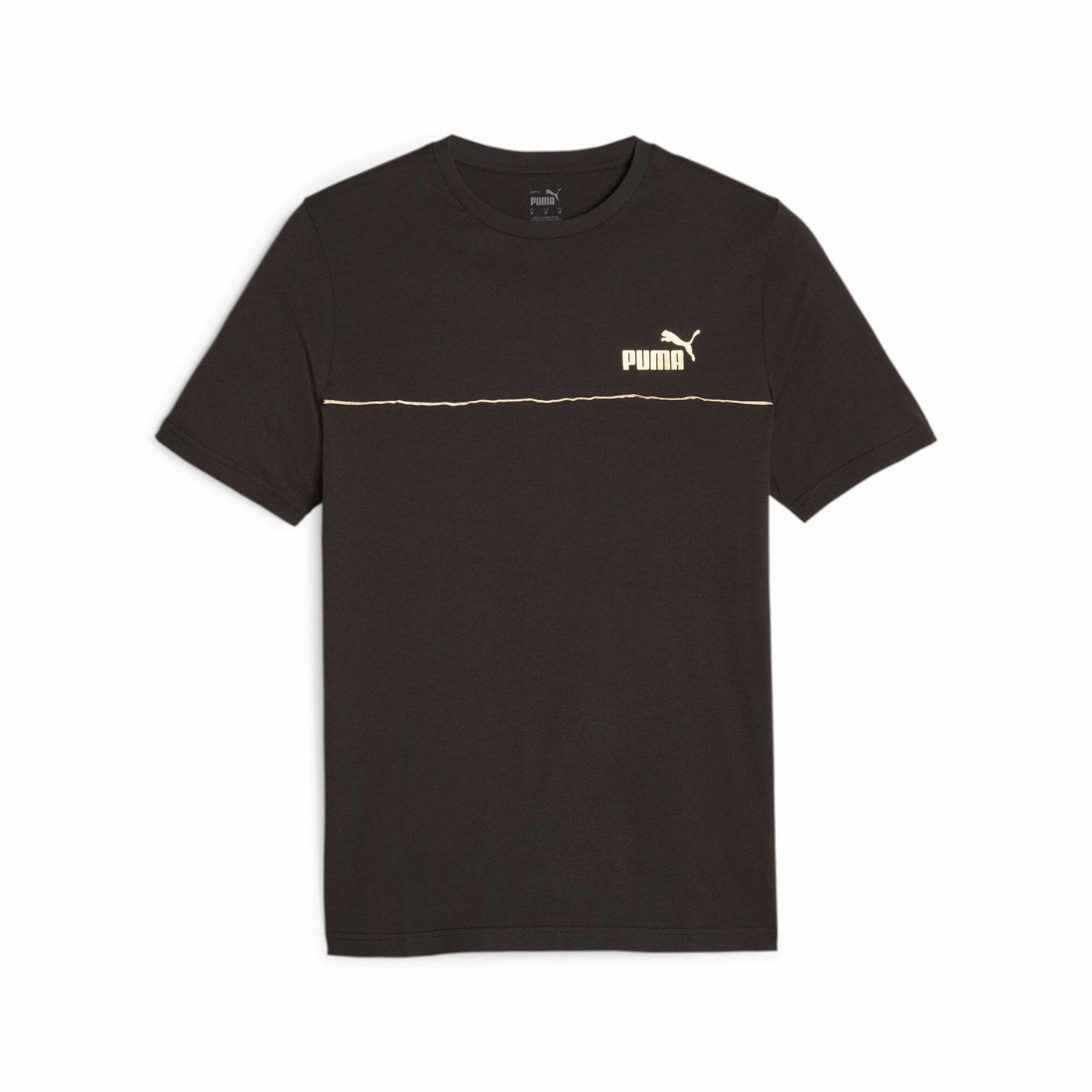 NonRestrictive Cut Fashion Top Puma Maglietta manica corta da uomo Ess  Minimal Gold 680012 01 nero