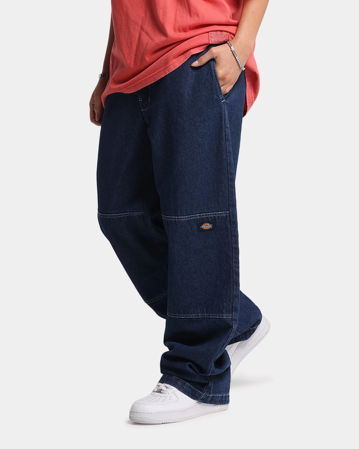 Comfy Waistband Dickies 82-283AU Denim Jeans Rinsed Indigo