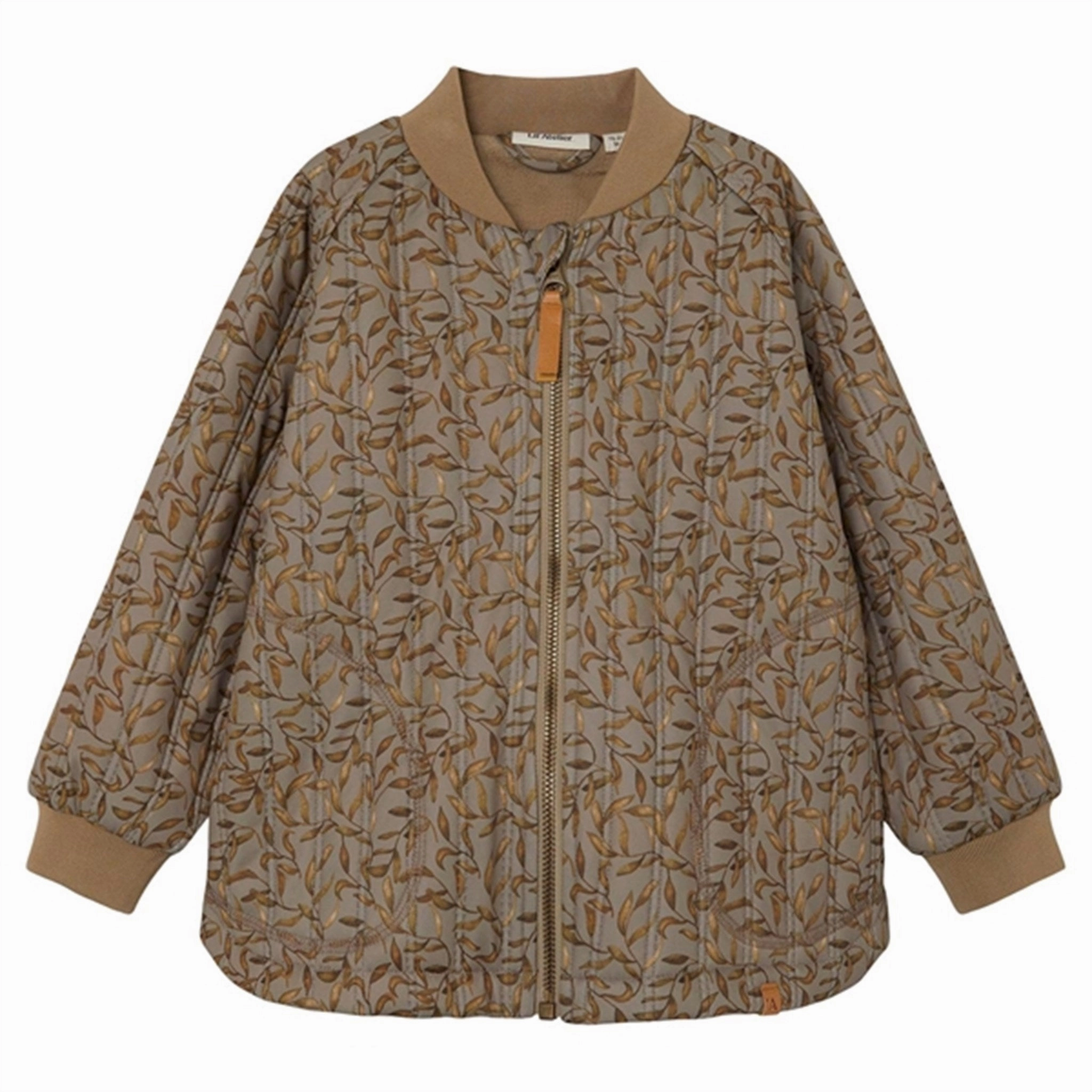 Glove Compatible Cuffs Lil'Atelier Chinchilla Lajuno Quilted Jacket AOP