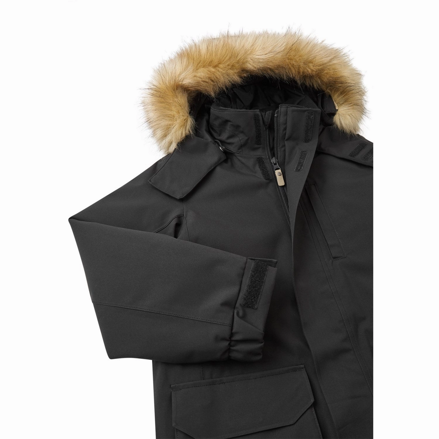 Warm Lining Reima Black Reimatec Winter Jacket Ajaton
