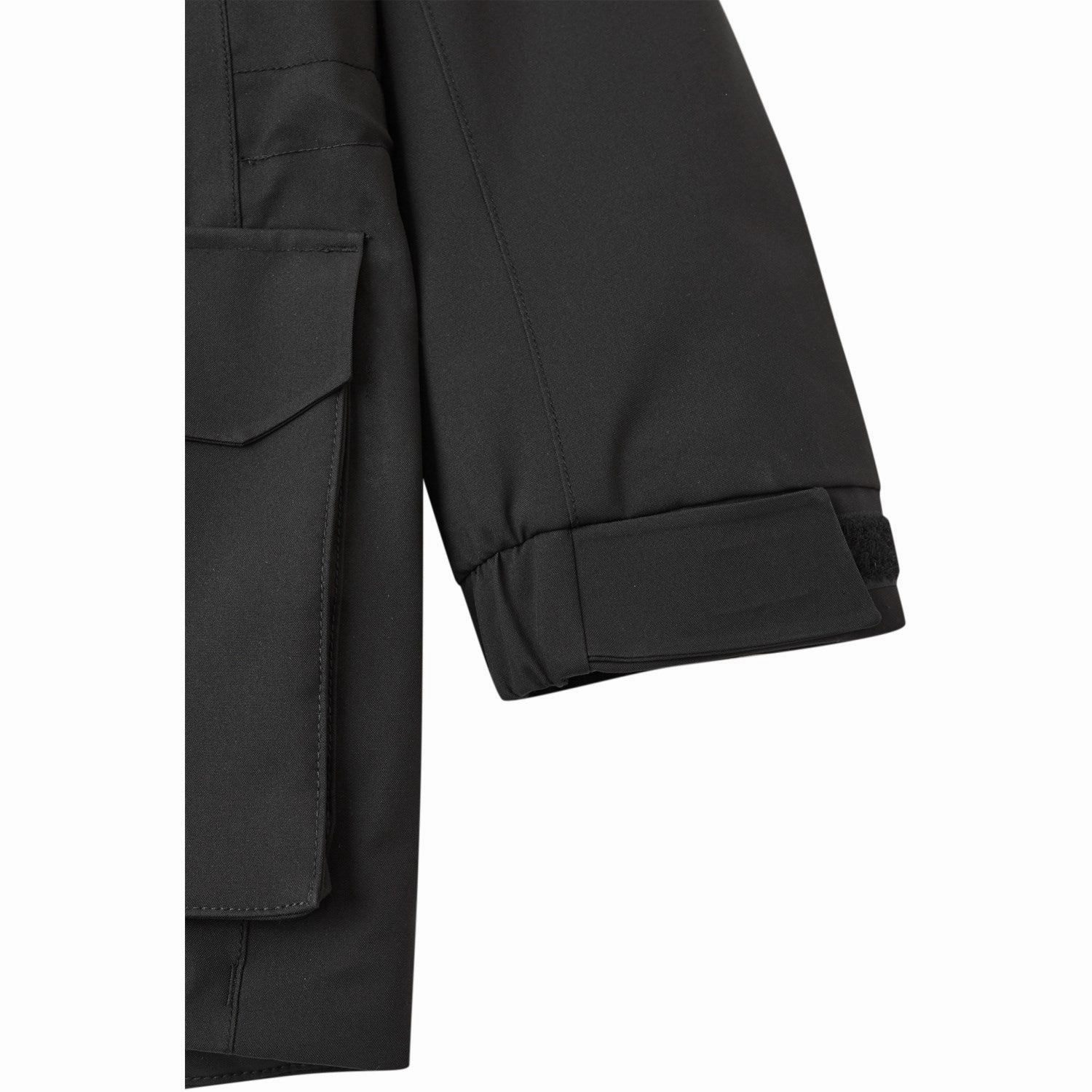 Reima Black Reimatec Winter Jacket Ajaton Basic Fit Adjustable Hem Cords
