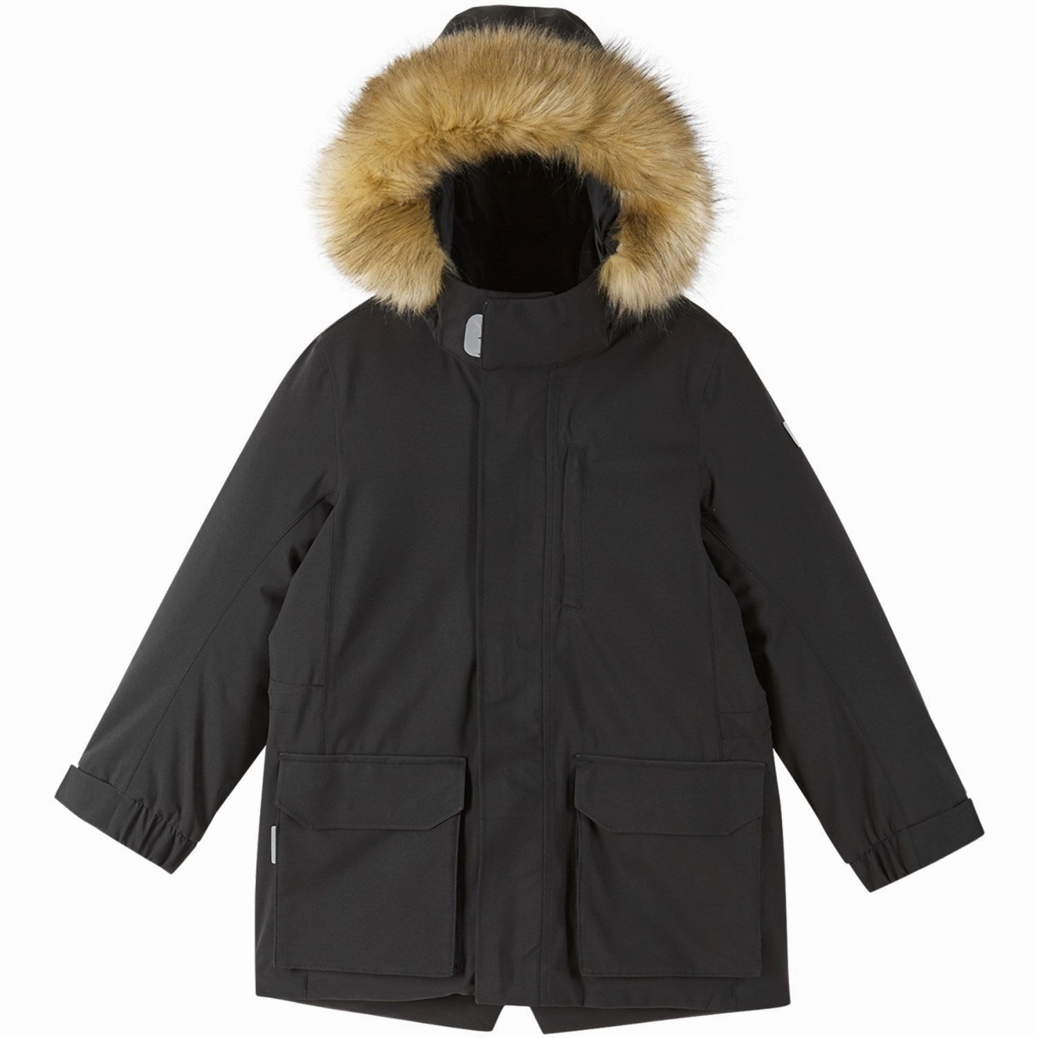 Snap Closures Reima Black Reimatec Winter Jacket Ajaton