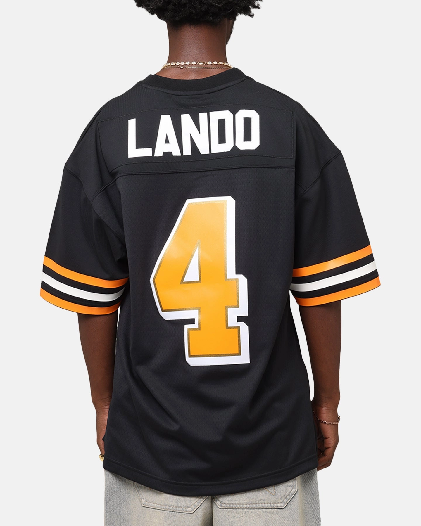 Breathable Back Ventilation Seam Free Engineering Mitchell & Ness X Mclaren Lando Norris Mesh Jersey Black
