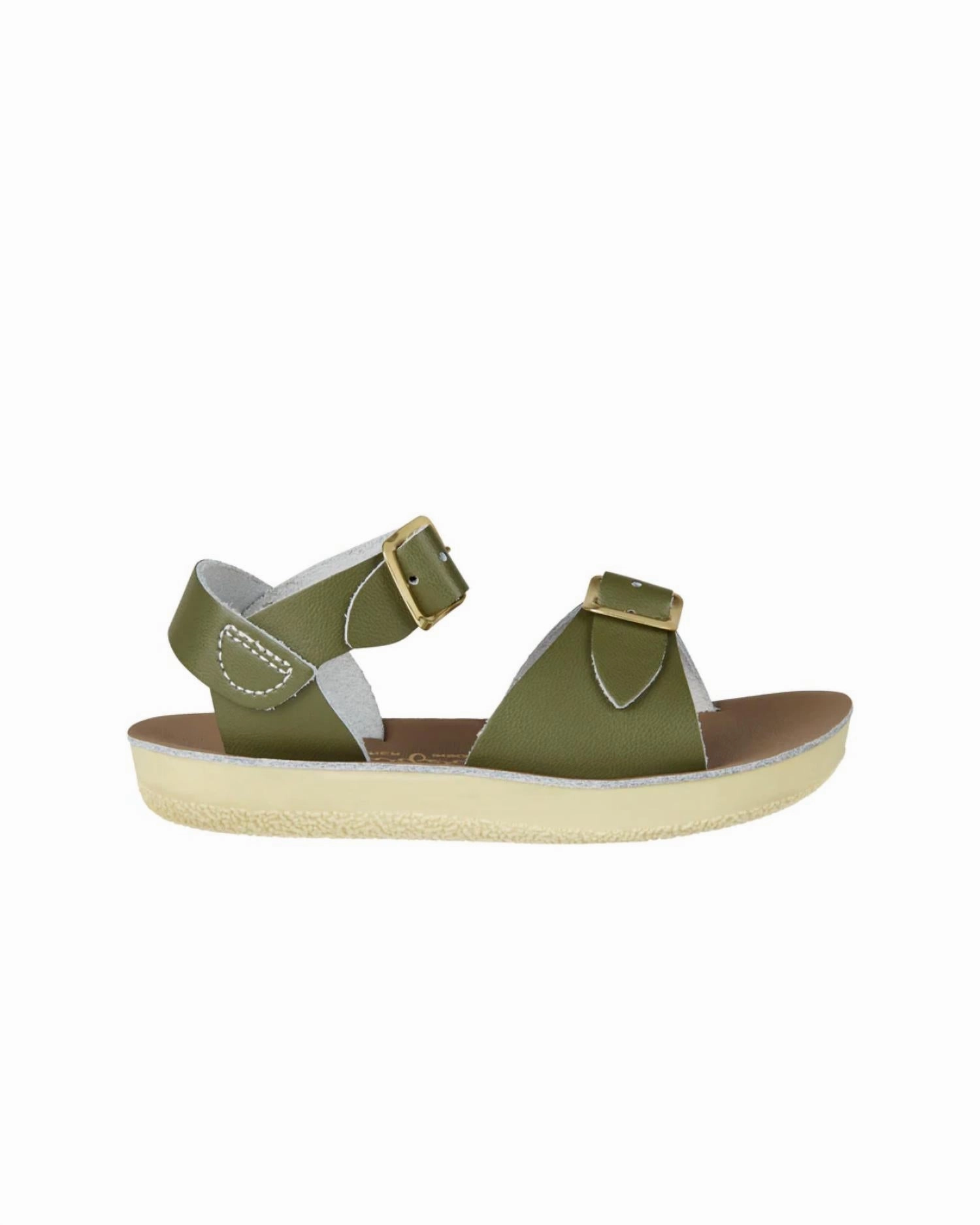 Kids Surfer Sandal In Olive Washable Eco Use