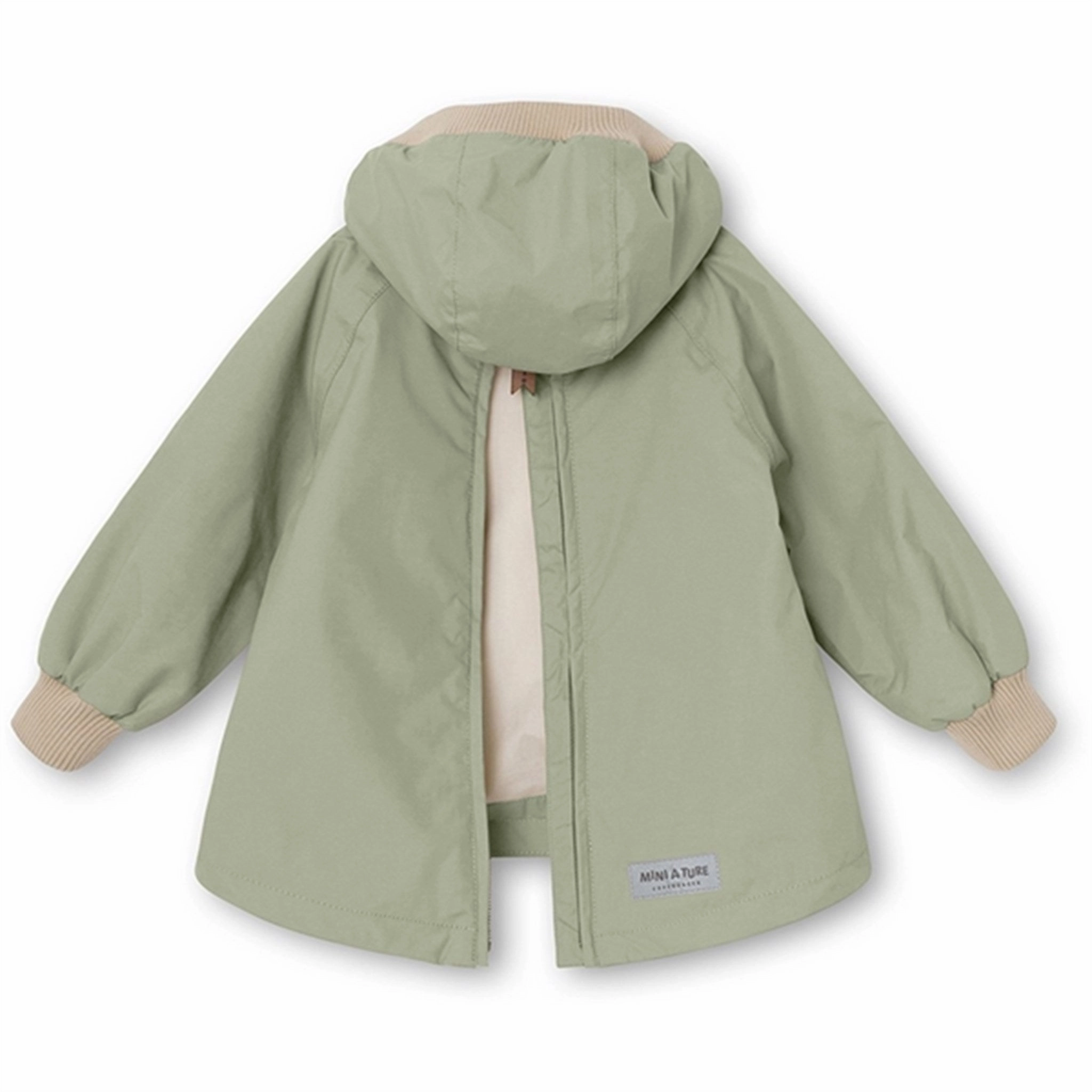 Hypoallergenic Interior Layer MINI A TURE Baby Vito Spring Anorak Desert Sage