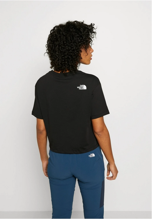 SoftenedTexturedWeave Travel Style Trend The North Face T-shirt da ragazza Crop Dome Tee NF0A82ECJK31 black
