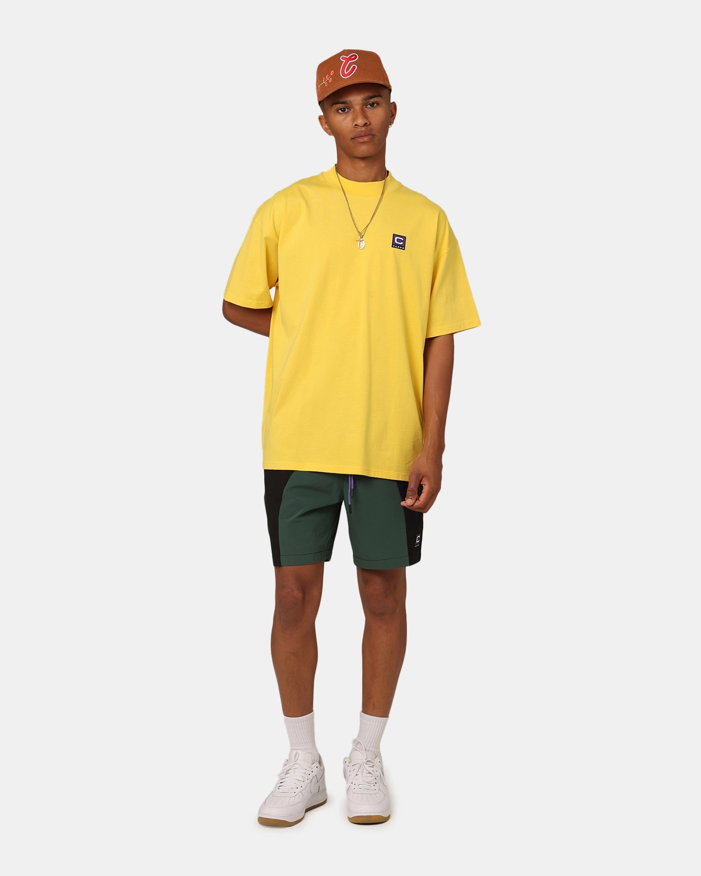 Classic and Comfy Carre Ascend Oversized T-Shirt Yellow