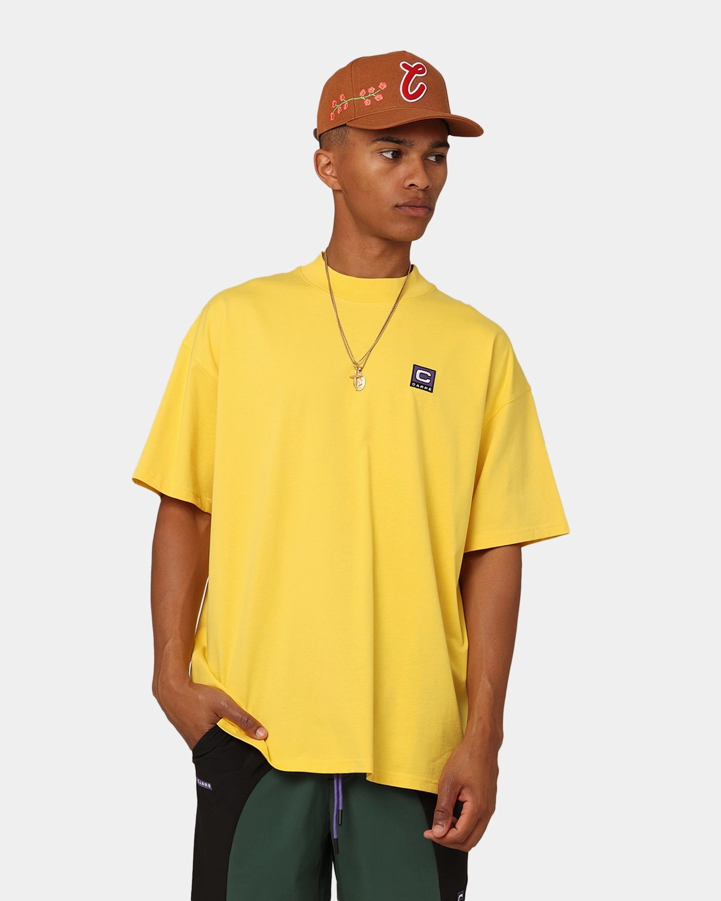 Street Smart Carre Ascend Oversized T-Shirt Yellow