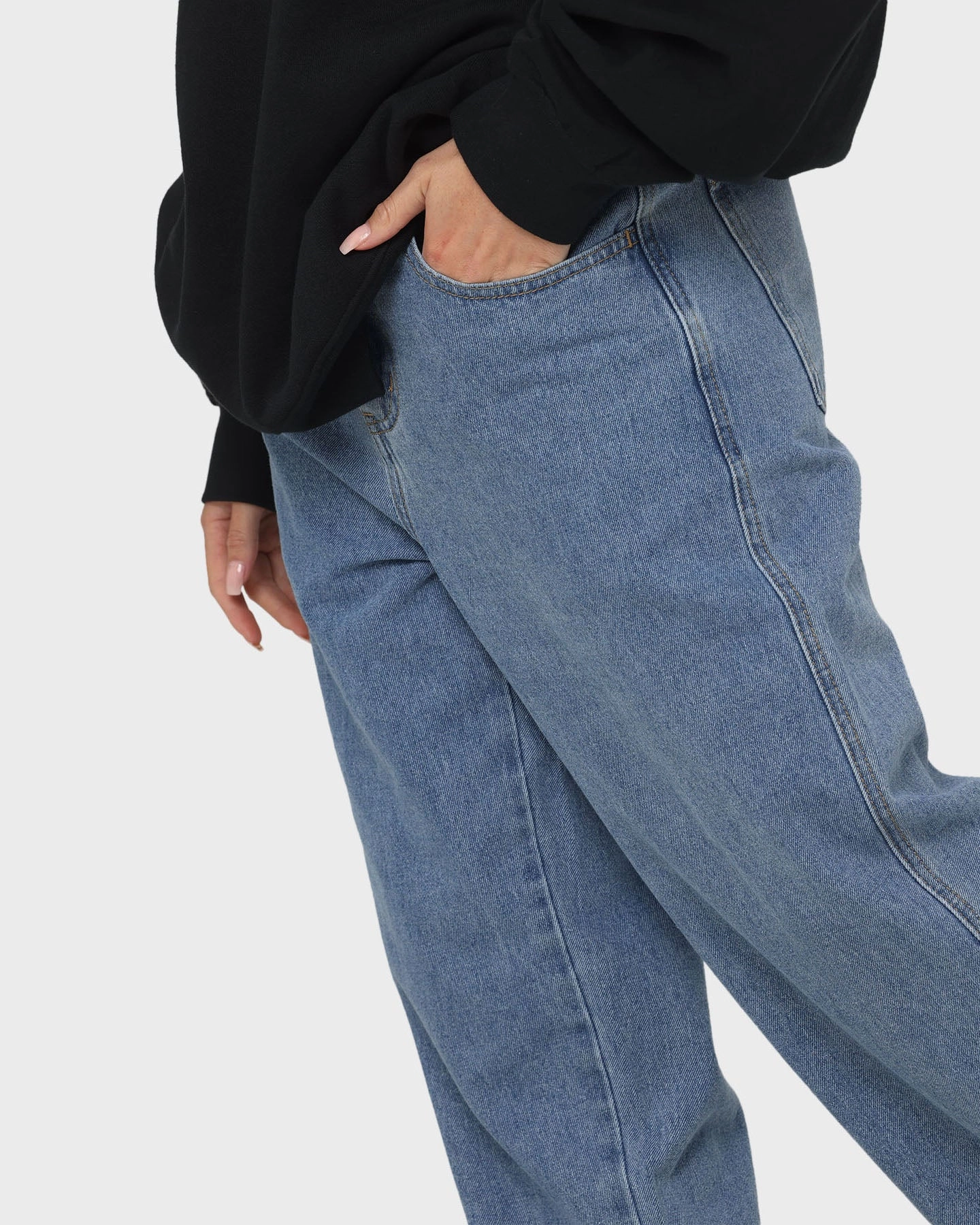 Printed design X-Large Bull Denim 91 Pants Mid Blue