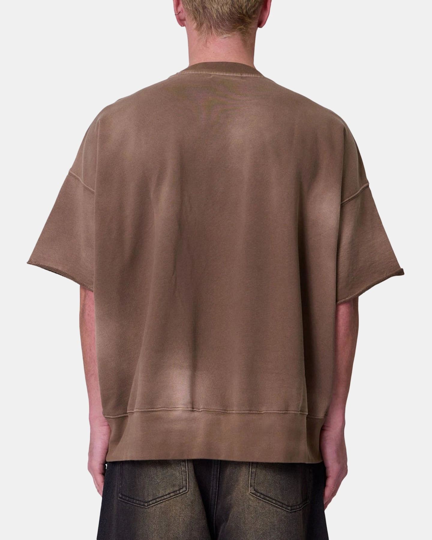 MNML Oversized Crewneck T-Shirt Tan Soft Feel Everyday Fashion Look