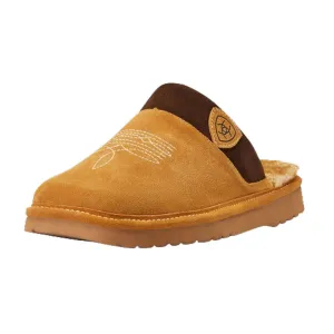AR2842 Ariat Men's Silversmith Square Toe Scuff Slipper - Chestnut w/ Chocolate