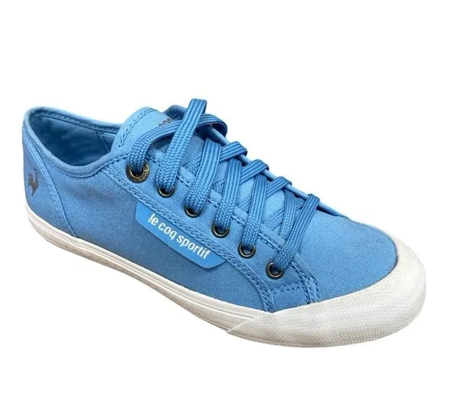 for training buckle closure shoes Le Coq Sportif scarpa sneakers in tela da uomo Deauville Plus 1411202 blu persiano