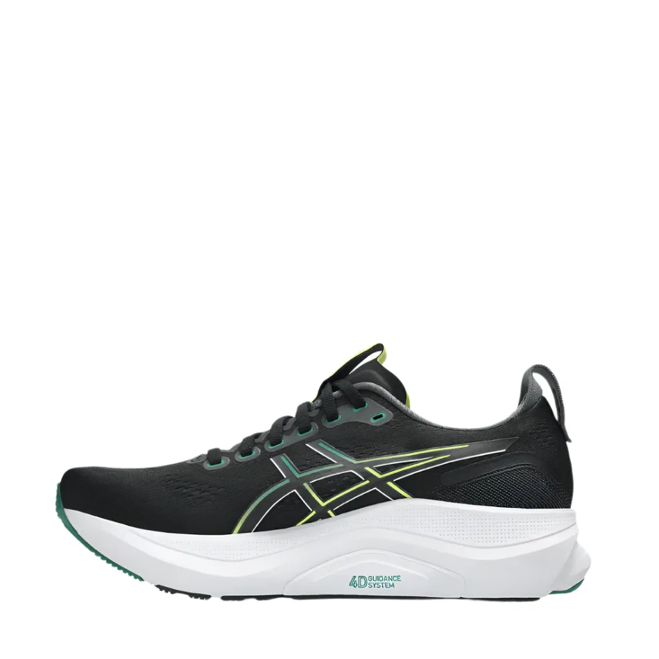flat - terrain shoes ASICS Men's GEL-KAYANO 32 Running Shoes in Black/Jasper Green AW25