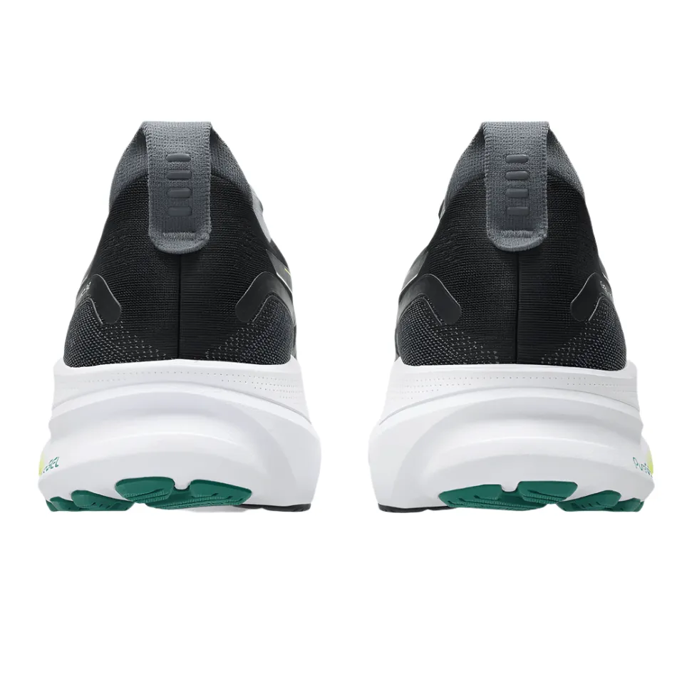 ASICS Men's GEL-KAYANO 32 Running Shoes in Black/Jasper Green AW25 interval - training running shoes