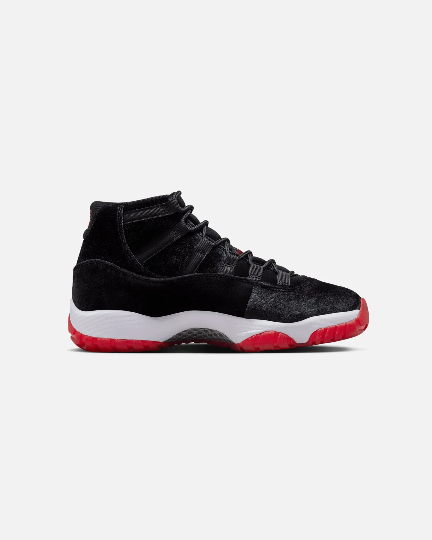 Jordan Women's Air Jordan 11 Retro "Bred Velvet" Black/Gym Red arch - supported running wear Ultra Light Cushioning