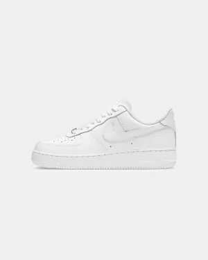 blue running shoes Nike Women's Air Force 1 '07 White/White/White