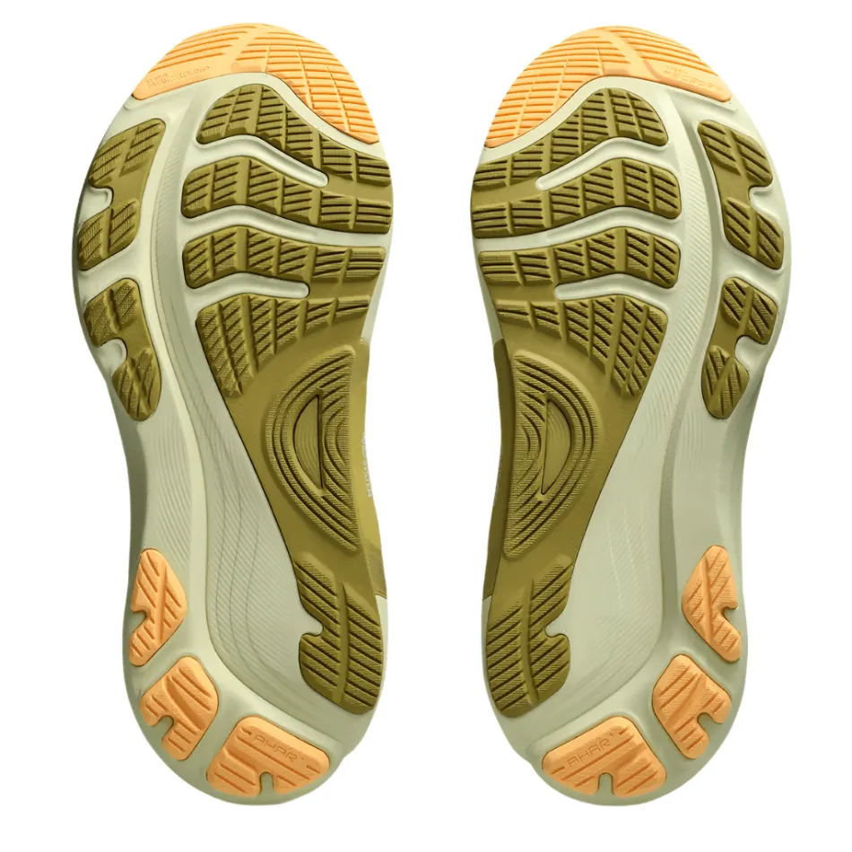 Secure Lock Injected Phylon Midsole ASICS Men's GEL-KAYANO 32 Running Shoes in White/Orange Glow AW25