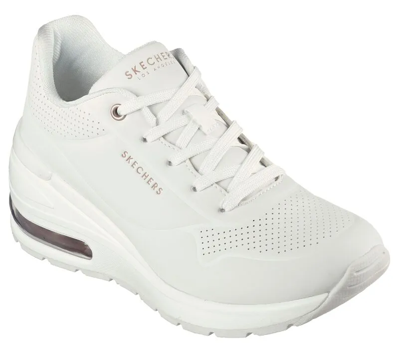 Skechers sneakers da donna Million Air Elevated Air 155401/WHT bianco Waterproof Protection Energy Cell Midsole