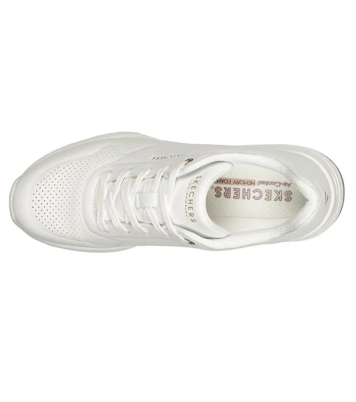 Skechers sneakers da donna Million Air Elevated Air 155401/WHT bianco Seamless transition