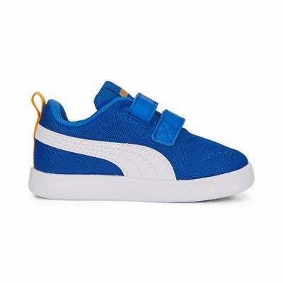 Puma sneakers da bambino in mesh traspirante Courtflex v2 V Inf 371759-14 victoria blue-white-zinnia Casual Wear