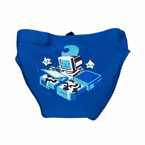 Arena costume a slip da bambino Game Swimm 0072355700 blu cina Sand Resistant Finish