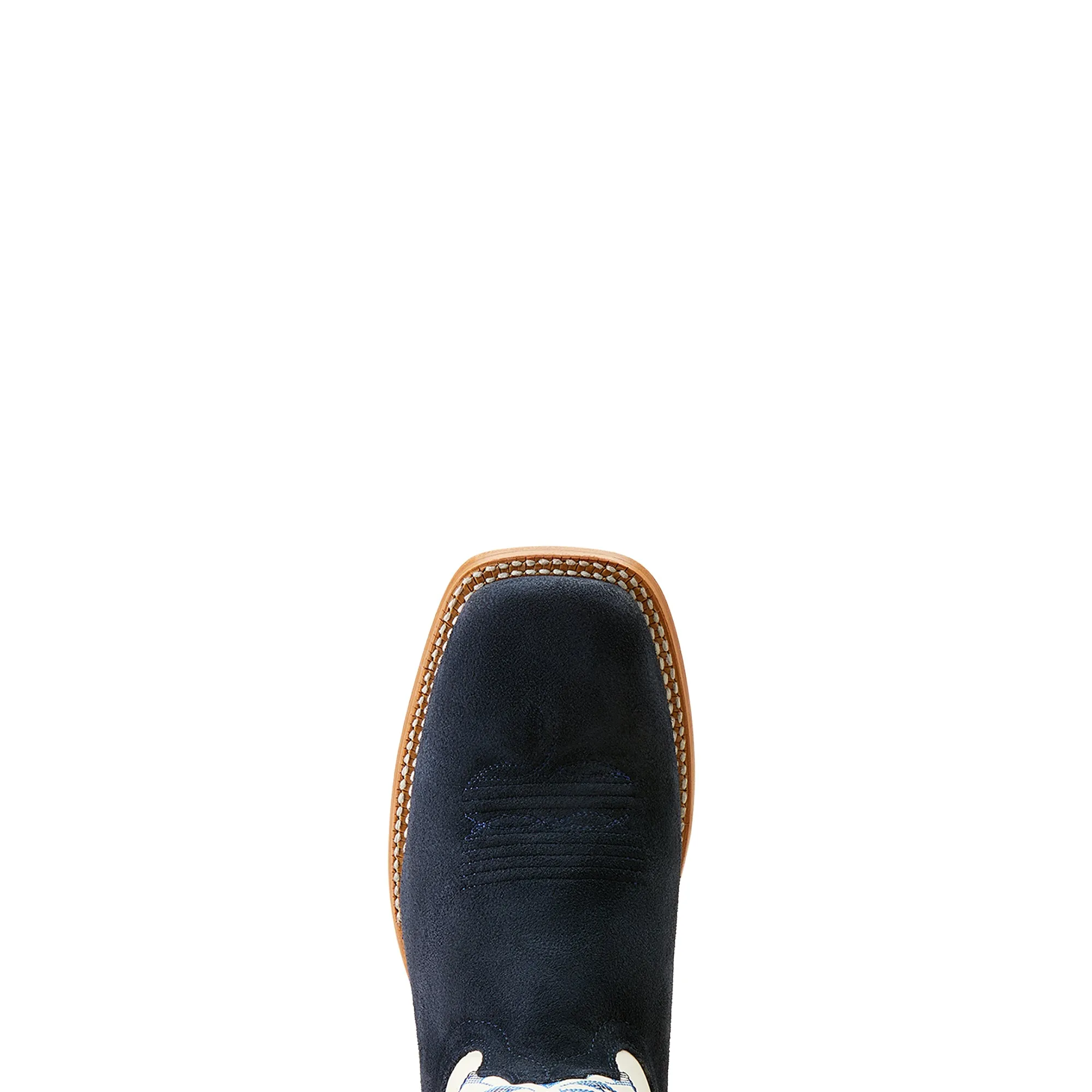 ARIAT INDIGO ROUGHOUT|BLANCO STING COWBOY BOOT