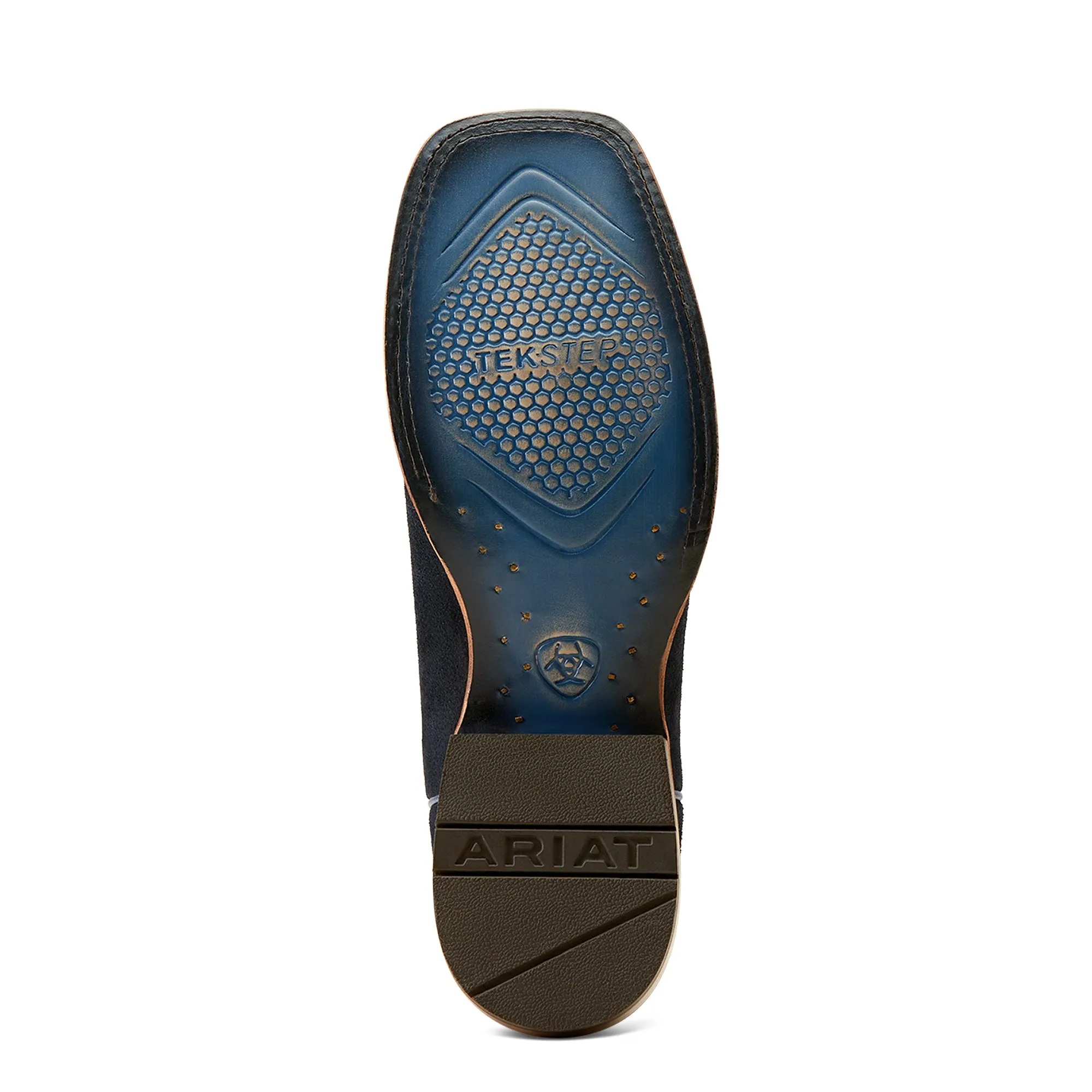 ARIAT INDIGO ROUGHOUT|BLANCO STING COWBOY BOOT
