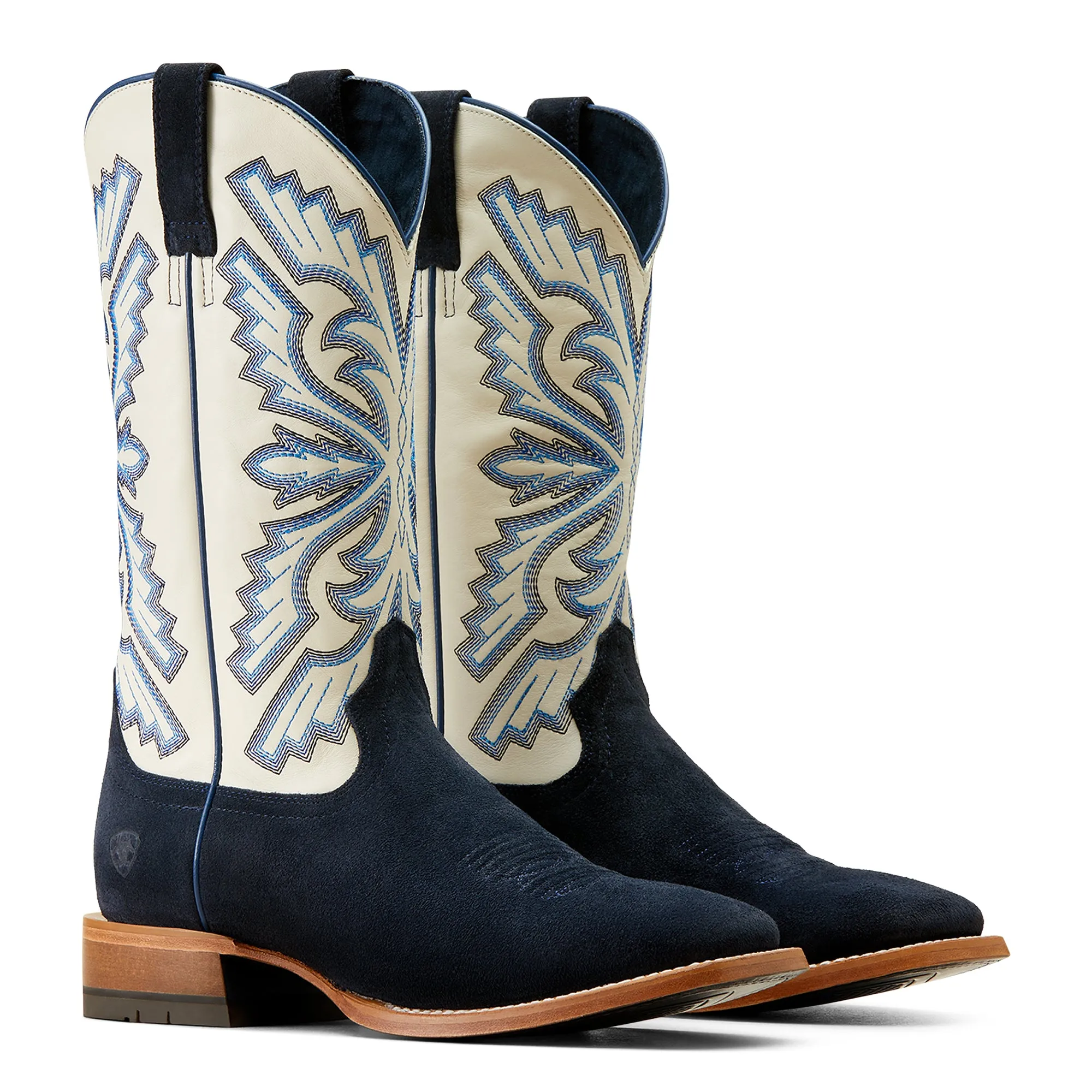 ARIAT INDIGO ROUGHOUT|BLANCO STING COWBOY BOOT