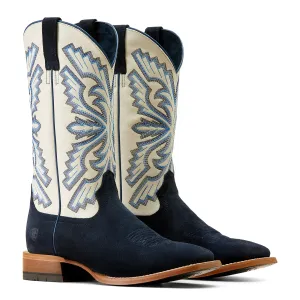 ARIAT INDIGO ROUGHOUT|BLANCO STING COWBOY BOOT