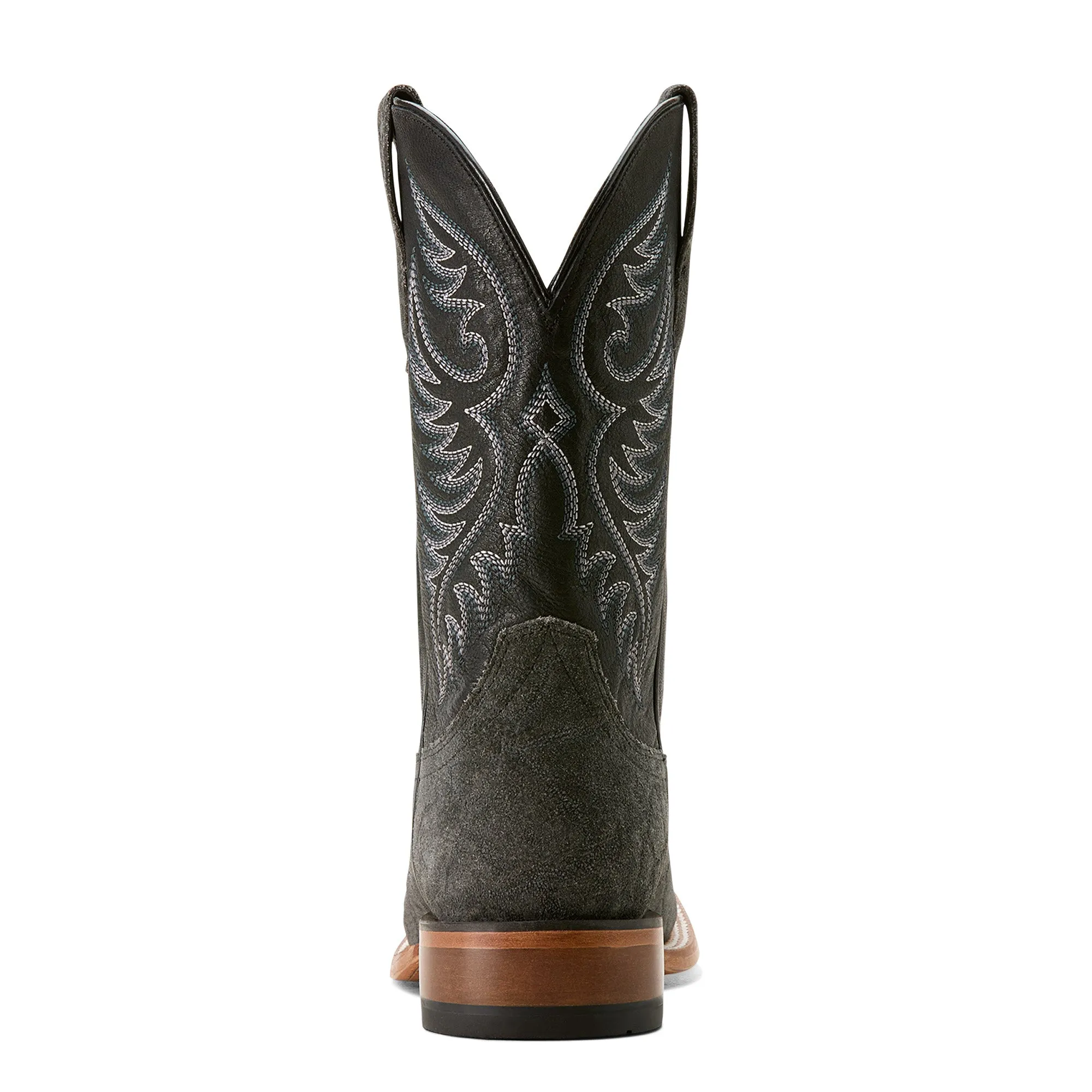 ARIAT WILEY BLACK ELEPHANT ROUGHOUT PRINT COWBOY BOOT
