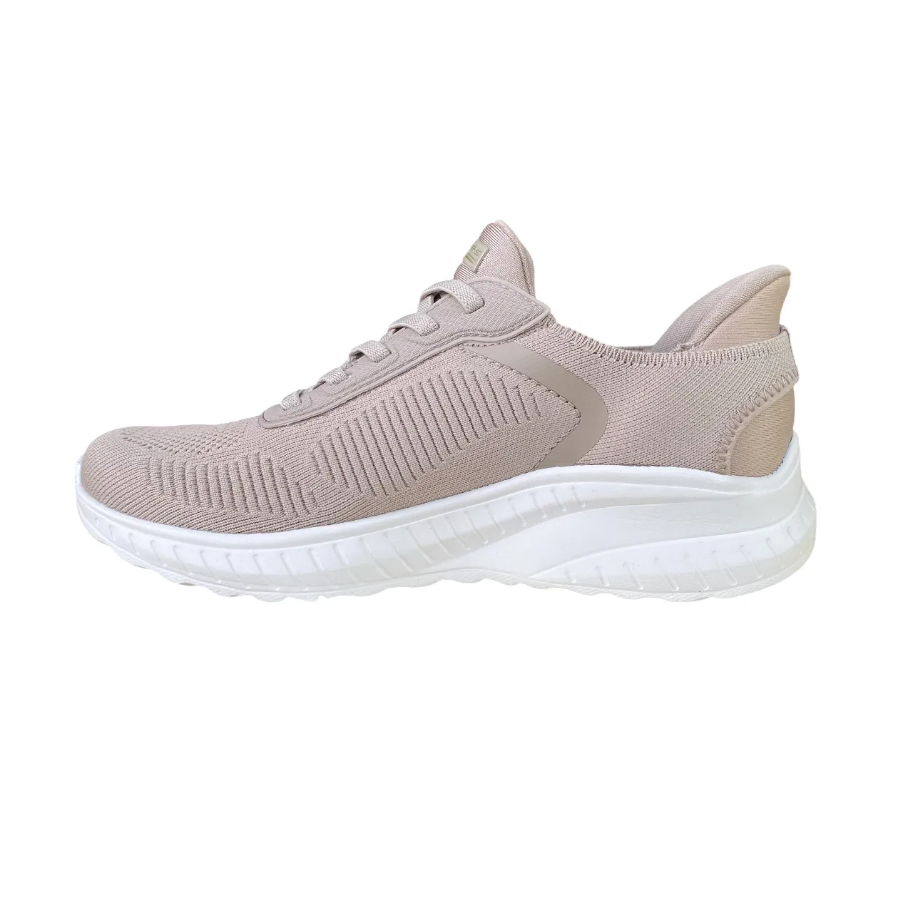 bounce - return - energy shoes track runner shoes Skechers scarpa sneakers da donna Slip-ins BOBS Sport Squad Chaos 117497/TPE tortora