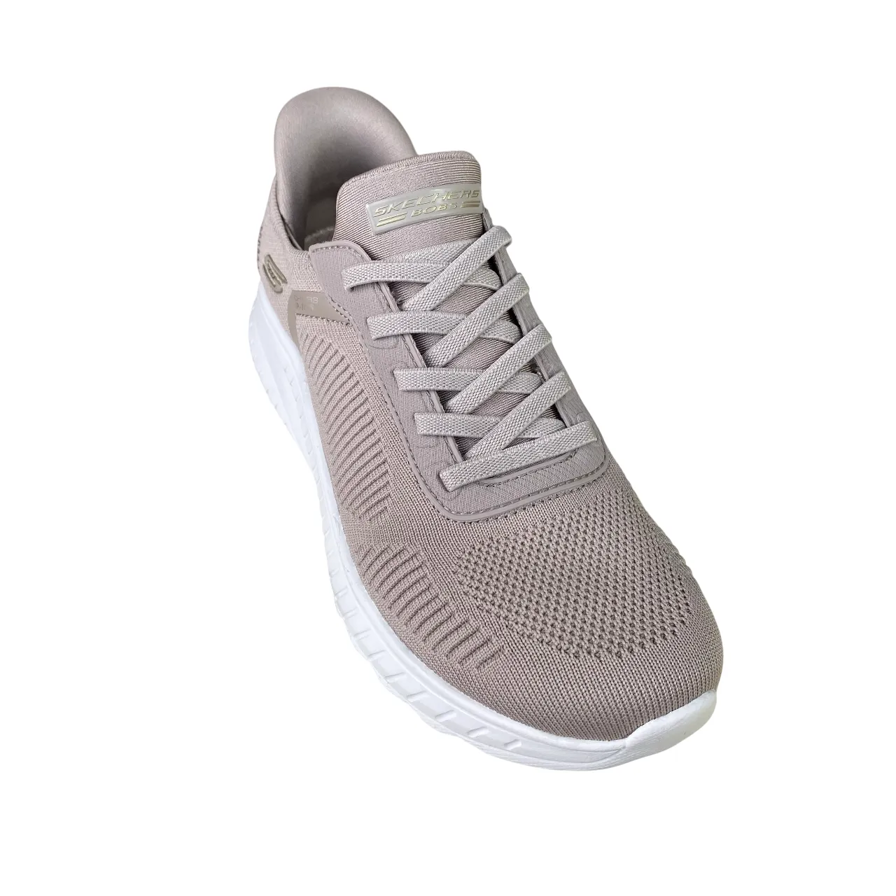 hill - running shoes Skechers scarpa sneakers da donna Slip-ins BOBS Sport Squad Chaos 117497/TPE tortora