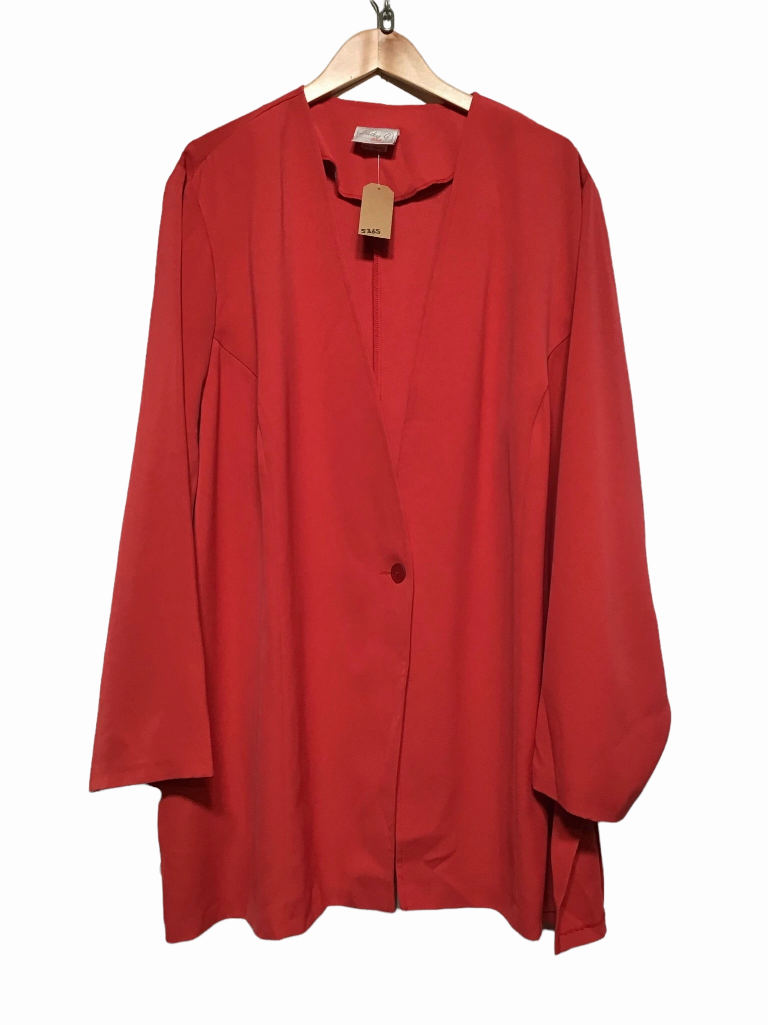 Women??s Red Jacket (XL) Easy Zip Late Autumn