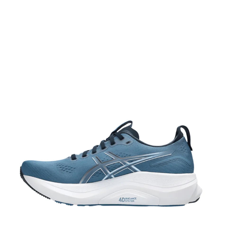 walking running shoes ASICS Men's GEL-KAYANO 32 Running Shoes in Winter Sea/Midnight AW25