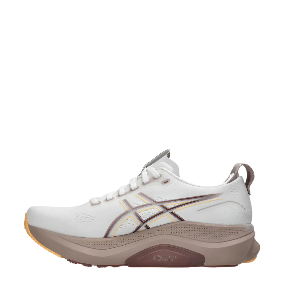 ASICS Women's GEL-KAYANO 32 Running Shoes in White/Orange Glow AW25 Day Runner