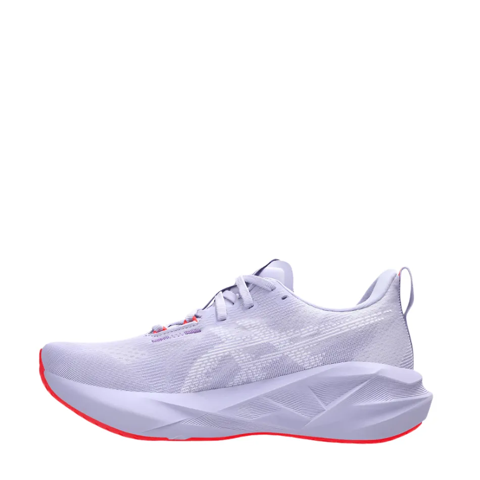 ASICS Women's NOVABLAST 5 TOKYO Collection Running Shoes in Vapor/Edo Purple AW25 Work Day Fit Ultra Cushion