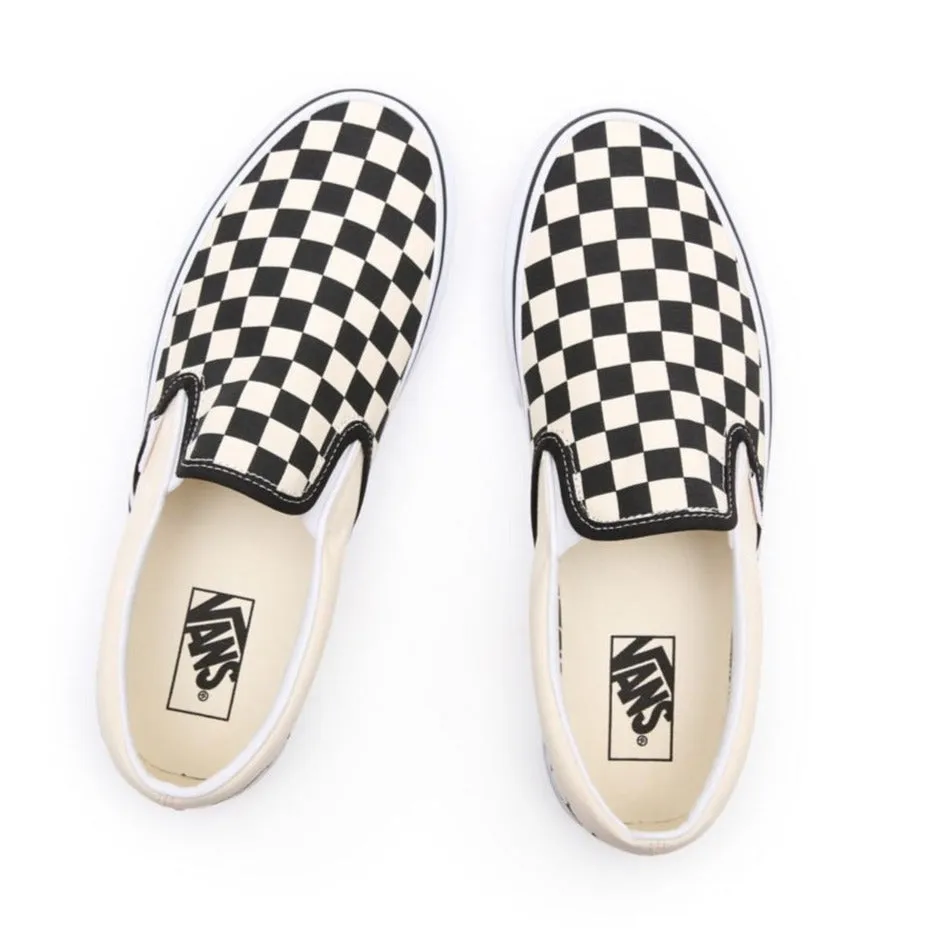 Vans Classic Slip-On Unisex Tela VN000EYEBWW1 | Sneakers bianca a scacchi neri running in soft tracks shoes Torsional Stability Arch