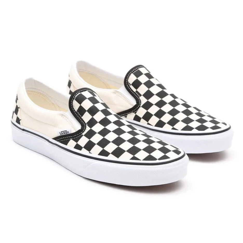 professional runner's shoe option Anti Wrinkle Vans Classic Slip-On Unisex Tela VN000EYEBWW1 | Sneakers bianca a scacchi neri