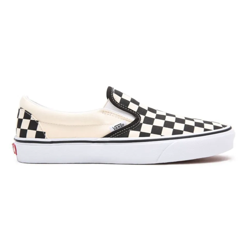 senior running shoes platform shoes Vans Classic Slip-On Unisex Tela VN000EYEBWW1 | Sneakers bianca a scacchi neri