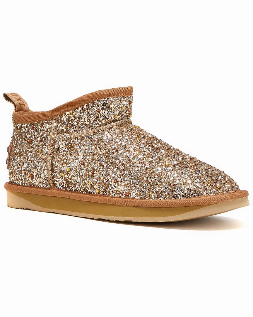 Australia Luxe Collective Cosy Ultra Short Glitter Boot Comfort Panel Removable Insole