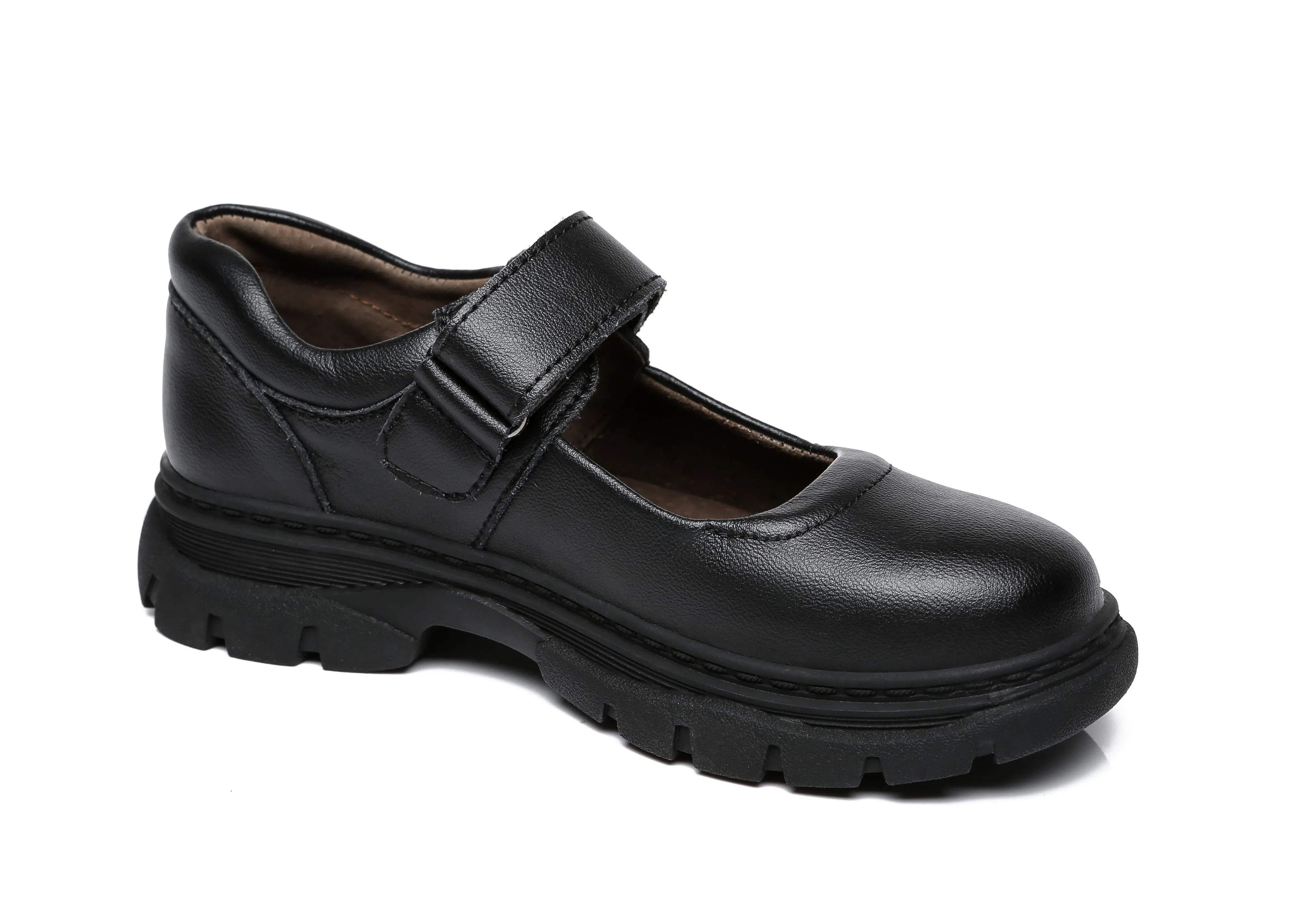 Australian Shepherd® Kids Leather School Shoes Chris with Removable Insole