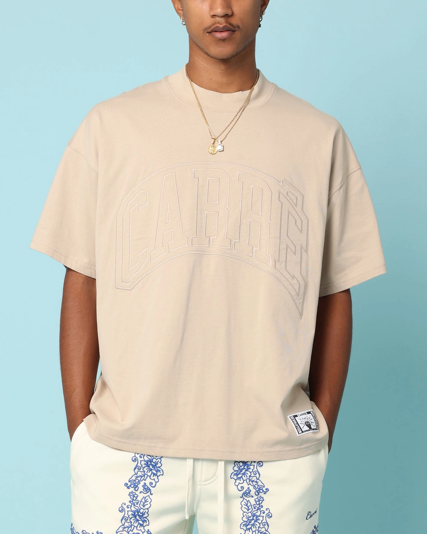 Bohemian Luxury clothing Carr?? Construct Oversized T-Shirt Stone