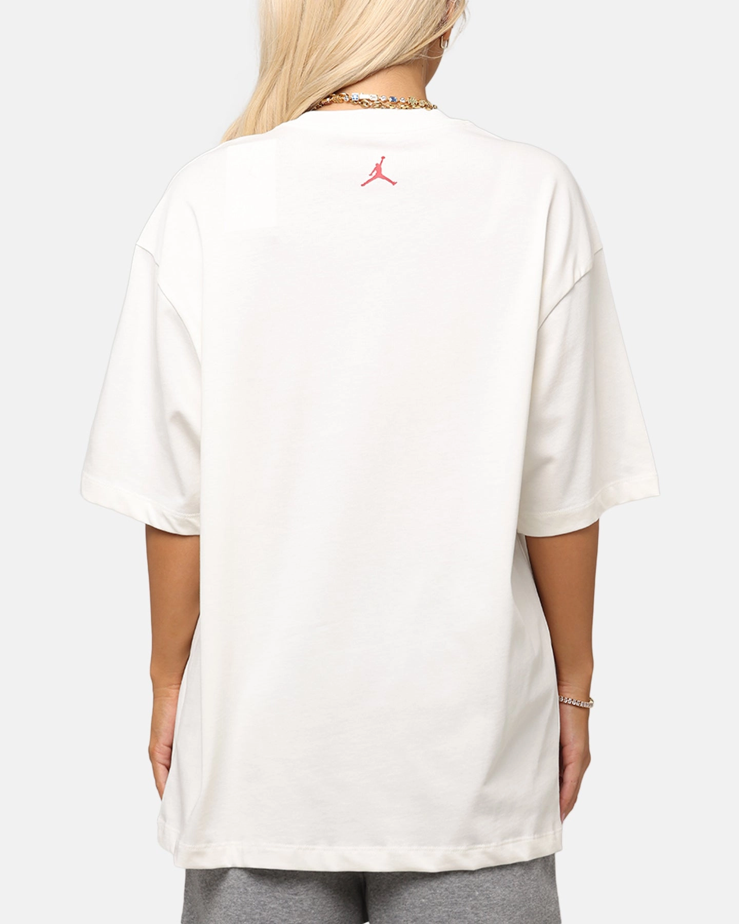 Comfortable Touch Men's Jordan Jumpman Flight Essentials Graphic Oversized T-Shirt Sail