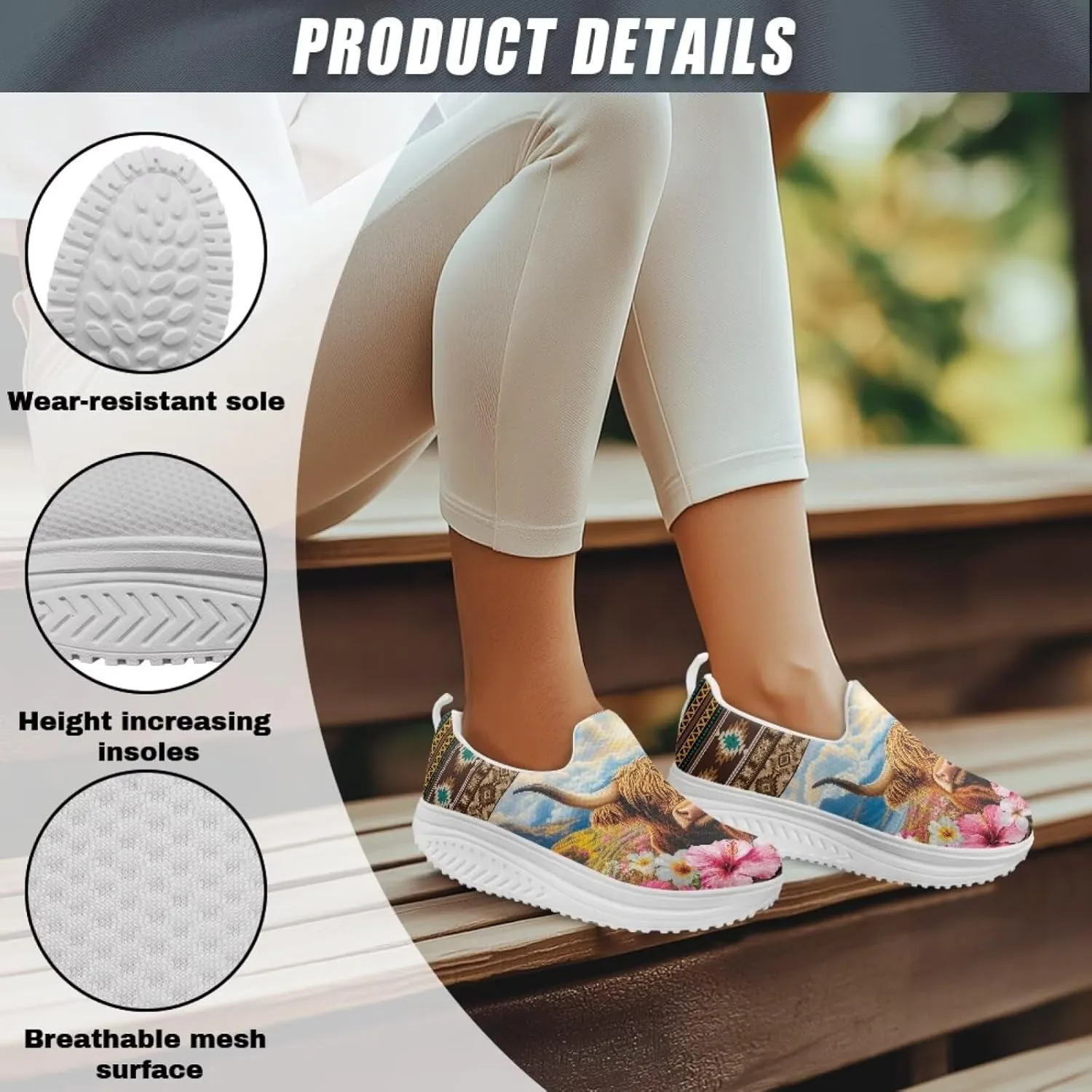 Aztec Tribal Women Fashion Loafers Stylish Slip On Shoes Vintage Dressy Sneaker Walking Slip Resistance