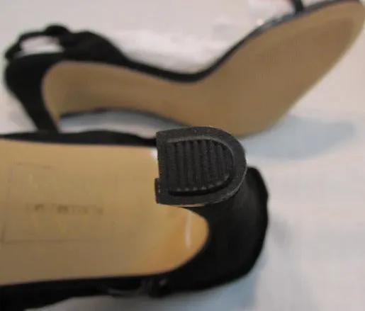 Azuree Cannes Black Slingback Heels
