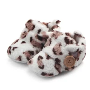 Baby First Walker Crib Soft Leopard Shoes