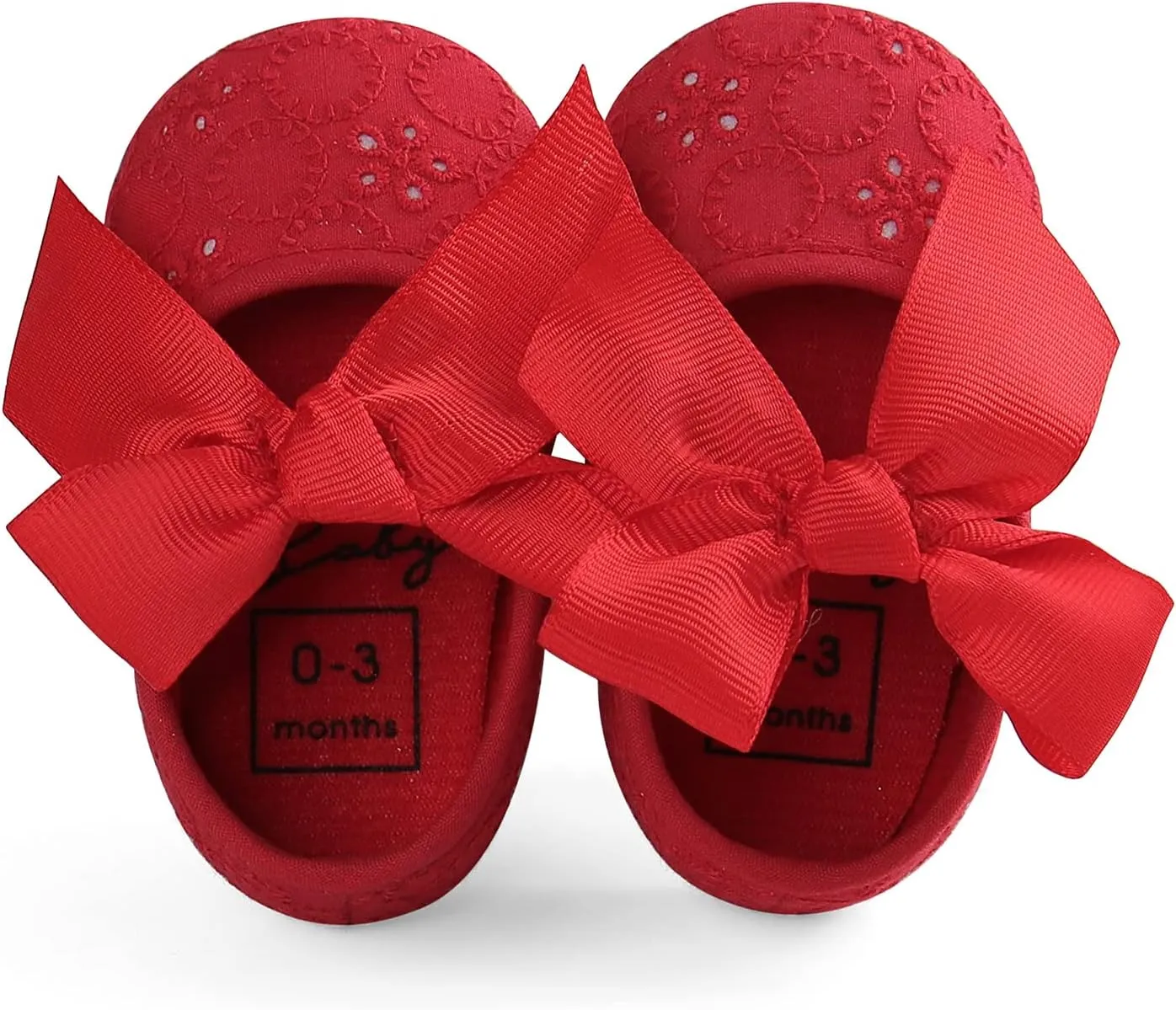 Baby Girls Princess Bowknot Soft Sole Cloth Crib Shoes Sneaker