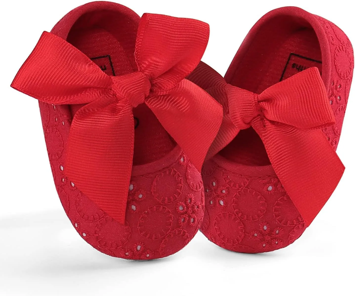 Baby Girls Princess Bowknot Soft Sole Cloth Crib Shoes Sneaker