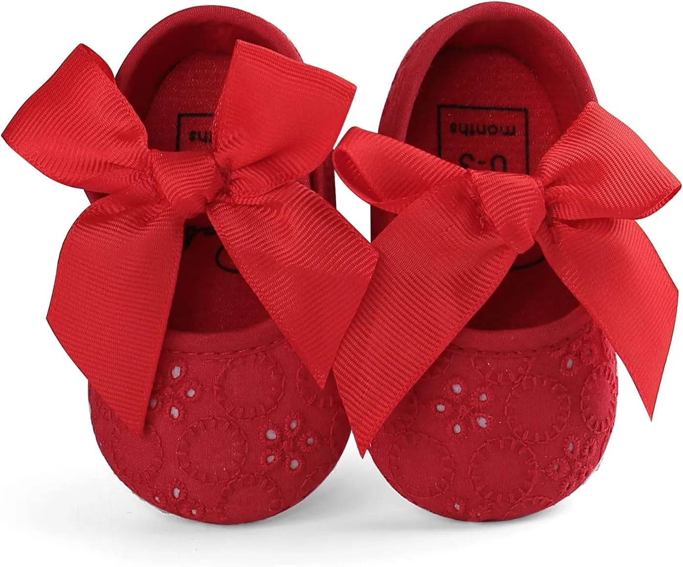 Baby Girls Princess Bowknot Soft Sole Cloth Crib Shoes Sneaker